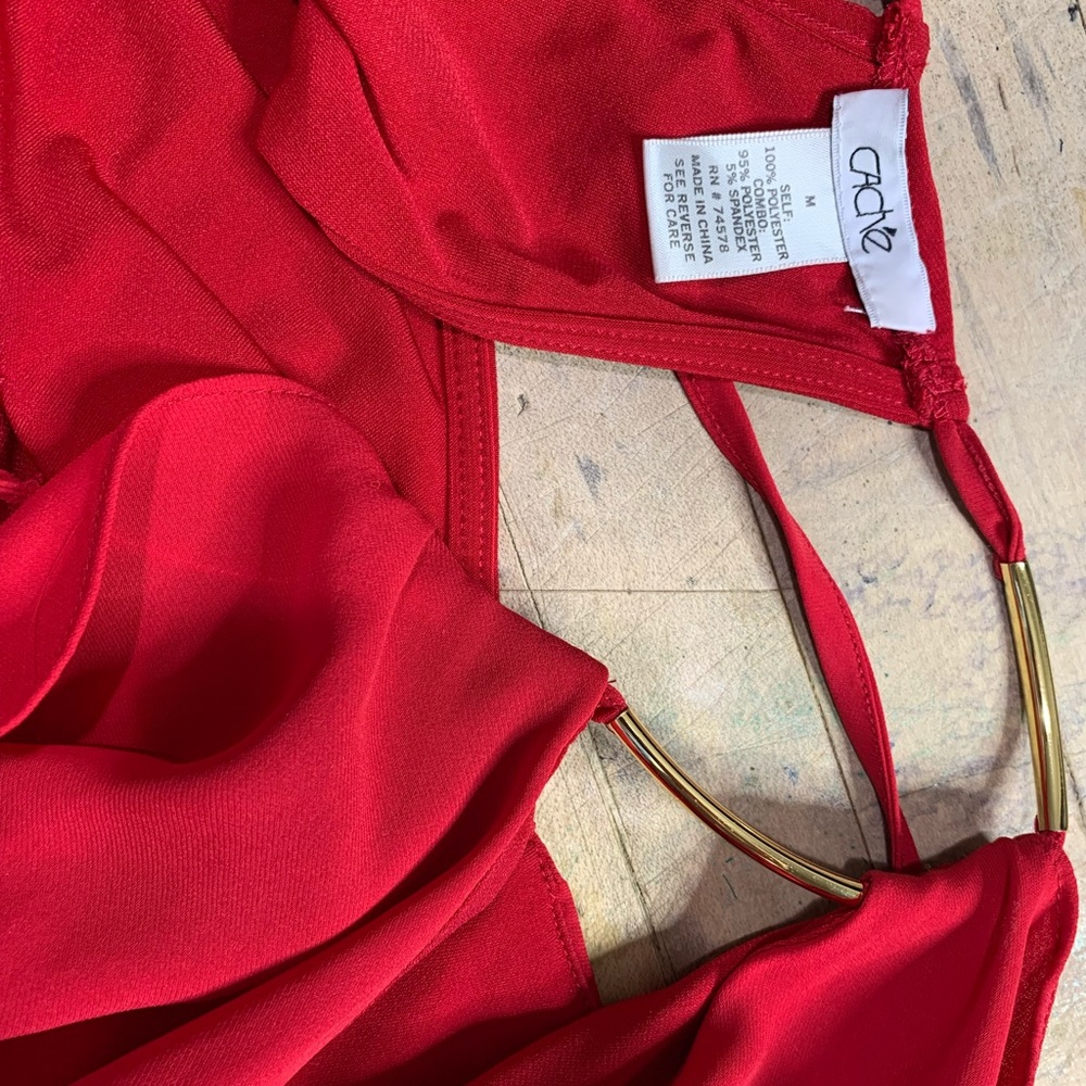 Cache Red Blouse - Picture 5 of 5